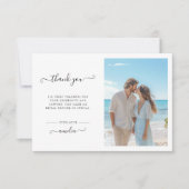 Willekeurige gebeurtenis fantasie script bruidsmei bedankkaart (Voorkant)