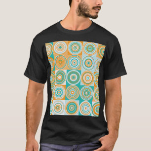 Willekeurige gekleurde cirkels: artistieke achterg t-shirt