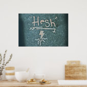 Willekeurige graffiti: Poster met hesh Lightning B (Keuken)