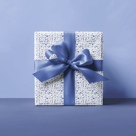 Willekeurige grootte Blue-Violet Polka stippen op  Cadeaupapier