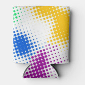 Willekeurige halftone kleurrijke achtergrond blikjeskoeler (Voorkant)