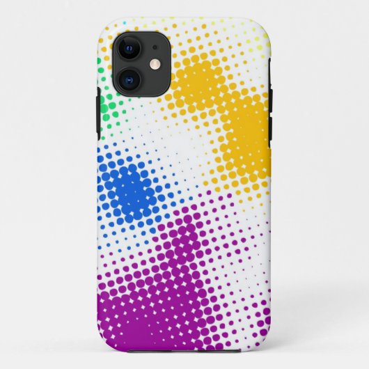 Willekeurige halftone kleurrijke achtergrond Case-Mate iPhone case (Achterkant)