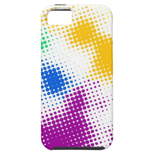 Willekeurige halftone kleurrijke achtergrond Case-Mate iPhone case (Achterkant)