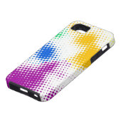 Willekeurige halftone kleurrijke achtergrond Case-Mate iPhone case (Onderkant)
