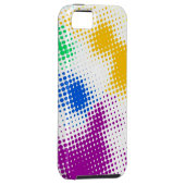 Willekeurige halftone kleurrijke achtergrond Case-Mate iPhone case (Back/Rechts)