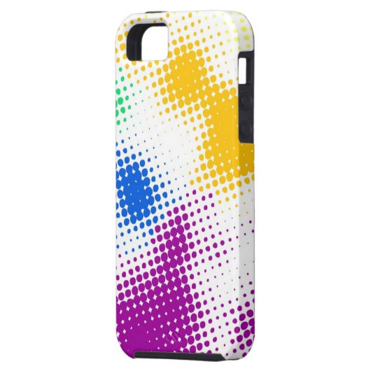 Willekeurige halftone kleurrijke achtergrond Case-Mate iPhone case (Achterkant Links)