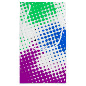 Willekeurige halftone kleurrijke achtergrond klein cadeauzakje (Achterkant)