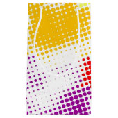 Willekeurige halftone kleurrijke achtergrond klein cadeauzakje (Voorkant)