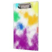 Willekeurige halftone kleurrijke achtergrond klembord (Links)