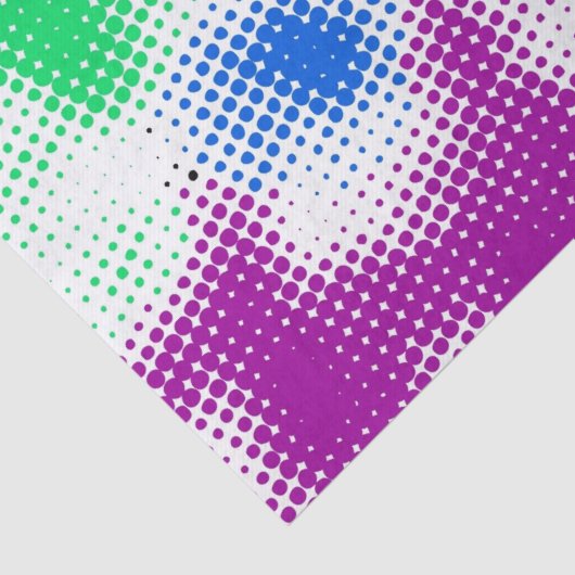Willekeurige halftone kleurrijke achtergrond tissuepapier (Detail)