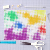 Willekeurige halftone kleurrijke achtergrond tissuepapier (Craft)