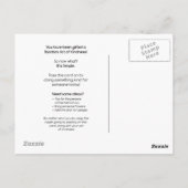 Willekeurige handelingen van de geest briefkaart (Achterkant)