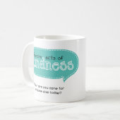 Willekeurige handelingen van de geest koffiemok (Voorkant links)