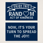 Willekeurige handelingen van Kaarten met een handi Visitekaartje (Voorkant /achterkant)