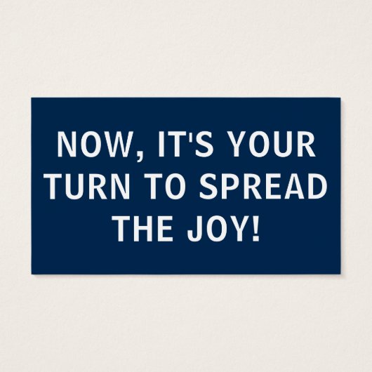 Willekeurige handelingen van Kaarten met een handi Visitekaartje (Achterkant)