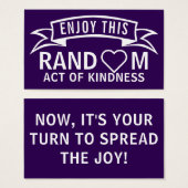 Willekeurige handelingen van Kaarten met een handi Visitekaartje (Voorkant /achterkant)