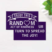 Willekeurige handelingen van Kaarten met een handi Visitekaartje (Bureau)