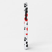 Willekeurige honden schilderen afdrukken en rode h Case-Mate iPhone case (Achterkant/links)