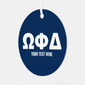 Willekeurige kanselarij met aangepaste foto metalen ornament (Voorkant links)