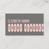 WILLEKEURIGE KLEUR Fun typografie visitekaartje (Voorkant)