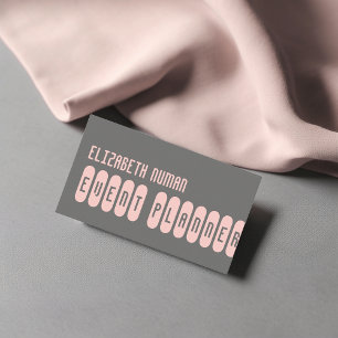 WILLEKEURIGE KLEUR Fun typografie visitekaartje