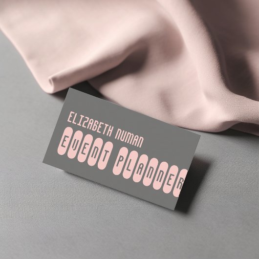 WILLEKEURIGE KLEUR Fun typografie visitekaartje
