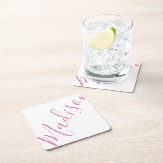 Willekeurige kleur - Script Name Paper Onderzetter (Insitu)