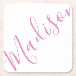 Willekeurige kleur - Script Name Paper Onderzetter