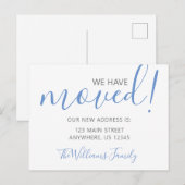 Willekeurige kleur - Scriptnaam verplaatsen Briefkaart (Voorkant / Achterkant)