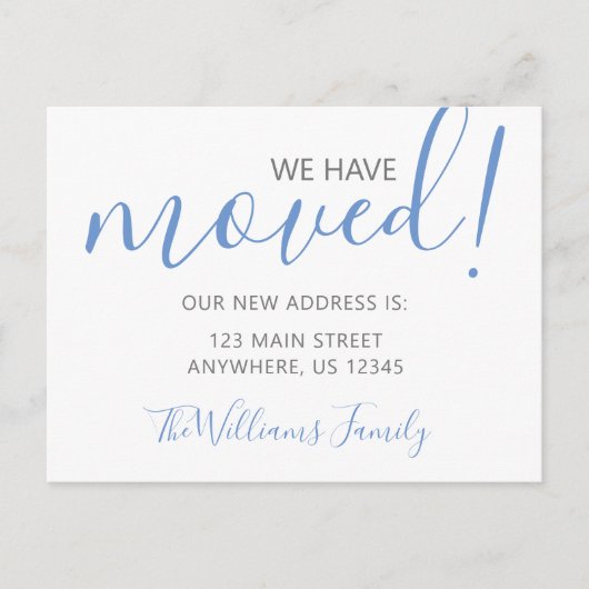 Willekeurige kleur - Scriptnaam verplaatsen Briefkaart (Voorkant)