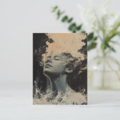 Willekeurige kunst die mijn kat maakte briefkaart (Staand voorkant)