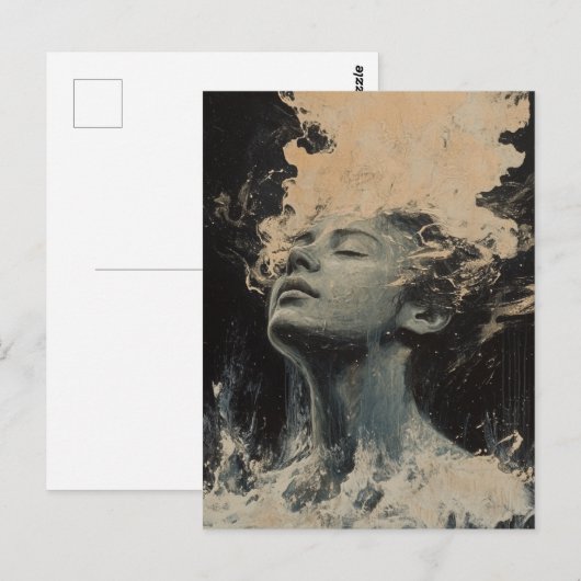 Willekeurige kunst die mijn kat maakte briefkaart (Voorkant / Achterkant)