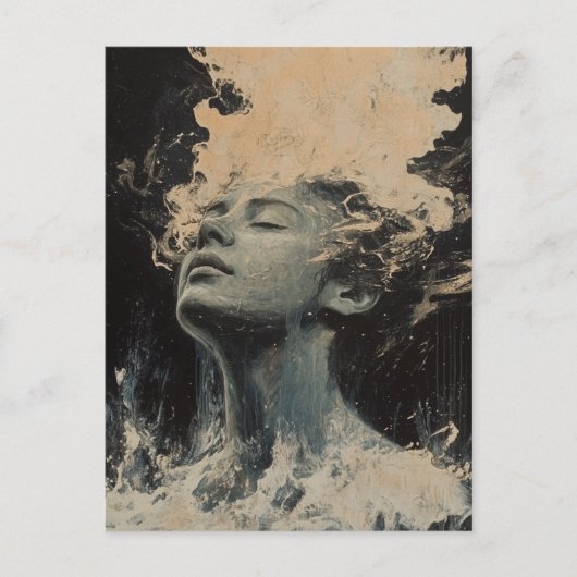 Willekeurige kunst die mijn kat maakte briefkaart (Voorkant)