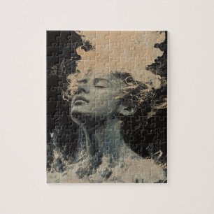 Willekeurige kunst die mijn kat maakte legpuzzel