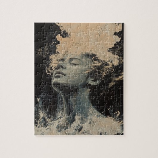 Willekeurige kunst die mijn kat maakte legpuzzel (Verticaal)