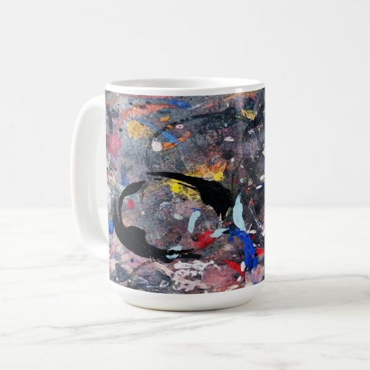 willekeurige kunst koffiemok (Voorkant links)