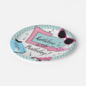 Willekeurige leeftijd, 1950's Retro Verjaardag Papieren Bordje (Gekanteld)