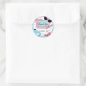 Willekeurige leeftijd, 1950's Retro Verjaardag Ronde Sticker (Tas)