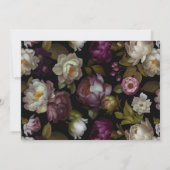 Willekeurige leeftijd | Modern Zwart Moody Donker  Kaart (Achterkant)