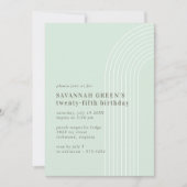 Willekeurige leeftijd | Pastel Mint Green Minimali Kaart (Voorkant)