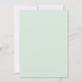 Willekeurige leeftijd | Pastel Mint Green Minimali Kaart (Achterkant)