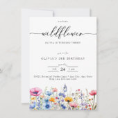 Willekeurige leeftijd | Wildflower Verjaardag Kaart (Voorkant)