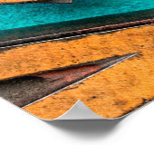 willekeurige letters boven de achtergrond -  lette poster (Hoek)