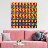 Willekeurige letters canvas afdruk (Insitu (Woonkamer))