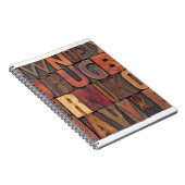 willekeurige letters -  letterpershout notitieboek (Rechterzijde)