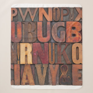willekeurige letters -  letterpershout sherpa deken