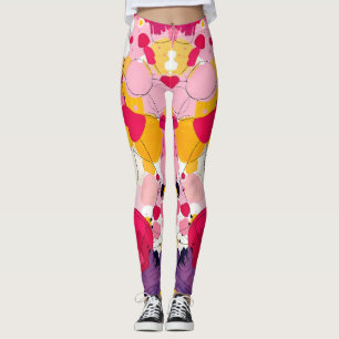 "Willekeurige Liefdesgedachten" - Kleurrijk Abstra Leggings