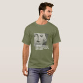 "willekeurige macht" George Washington-shirt T-shirt (Voorkant volledig)