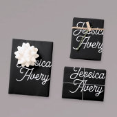 Willekeurige naam | Bewerkbaar  gestileerd script  Inpakpapier Vel