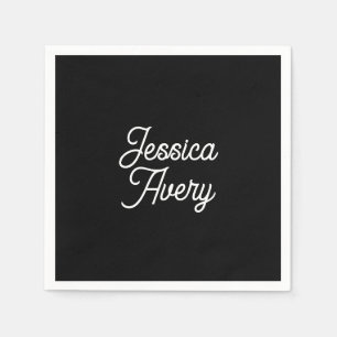 Willekeurige naam   Bewerkbaar  gestileerd script  Servet